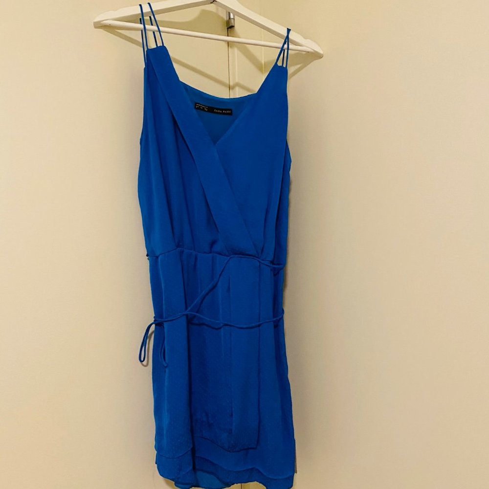 Zara mini blue dress